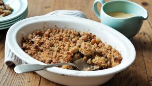 can you microwave apple crumble